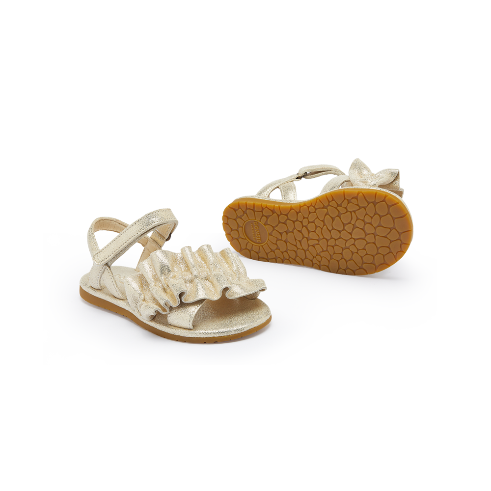 Fine Sandals | Silver Metallic Leather