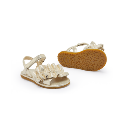 Fine Sandals | Silver Metallic Leather