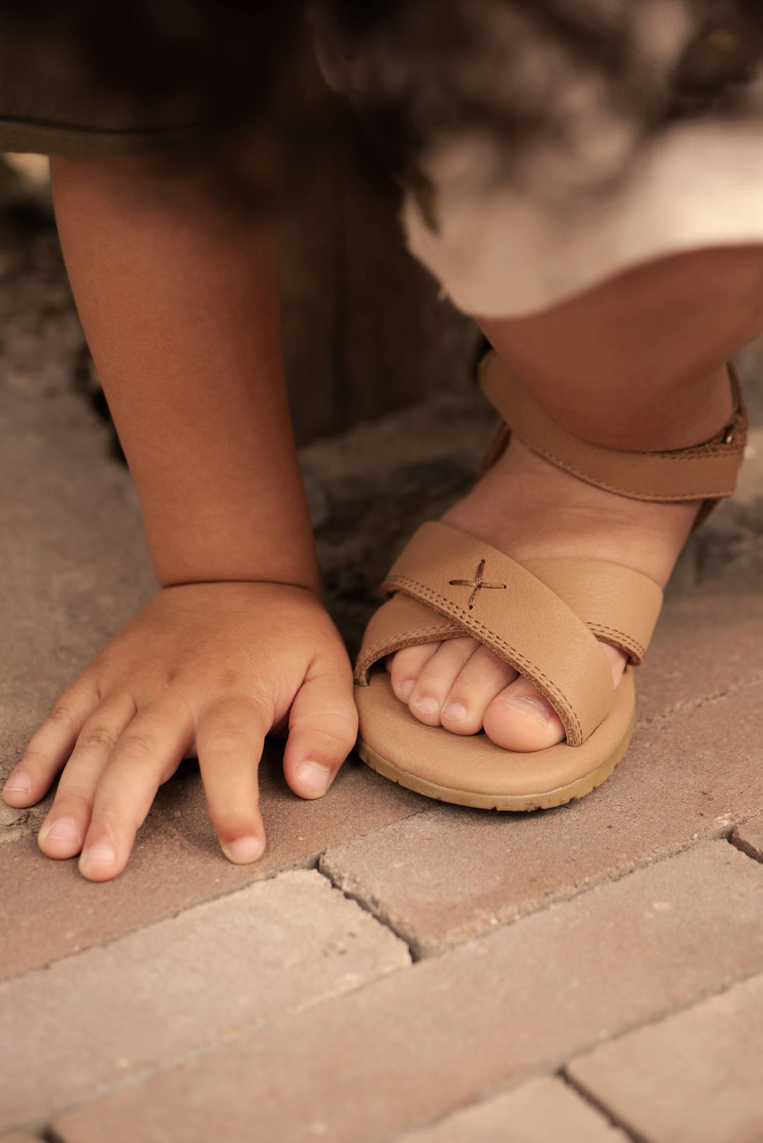 Otis Sandals | Beige Leather