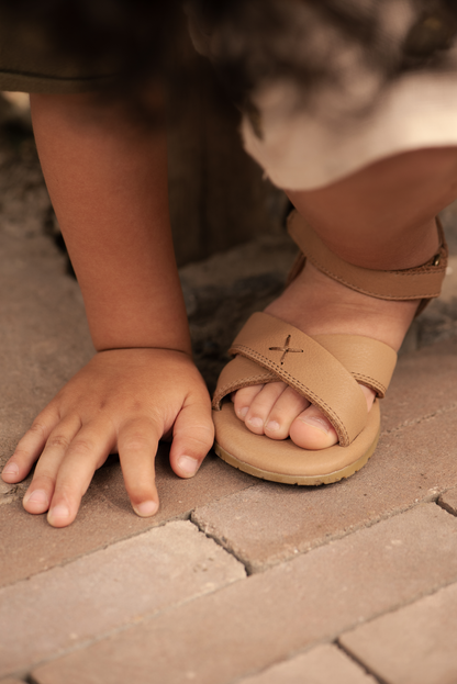 Otis Sandals | Beige Leather