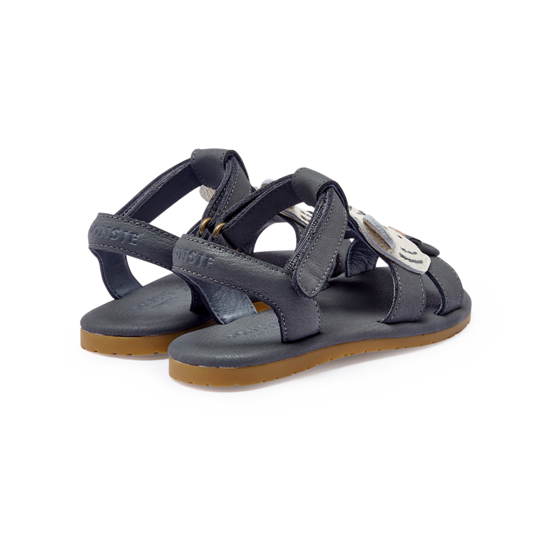 Dhalo Sandals | Festive White Tiger | Petrol Leather