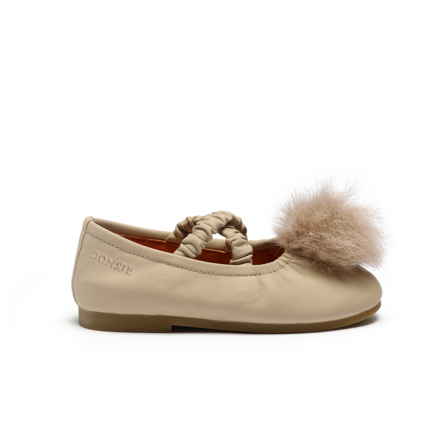 Izebella Ballerinas | Ivory Sheep Leather