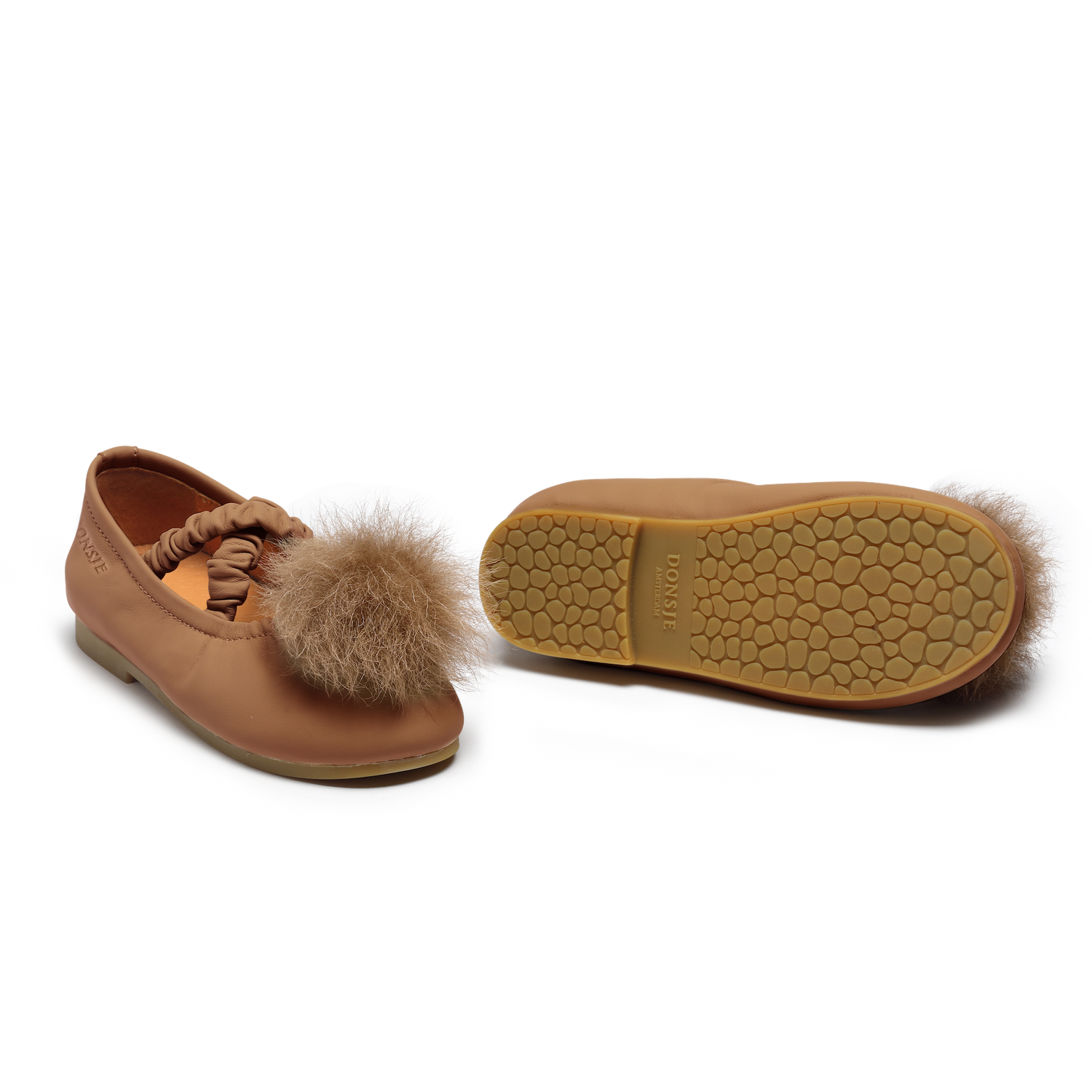 Izebella Ballerinas | Walnut Sheep Leather