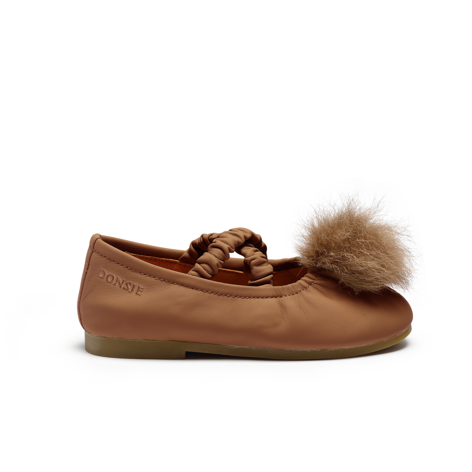 Izebella Ballerinas | Walnut Sheep Leather