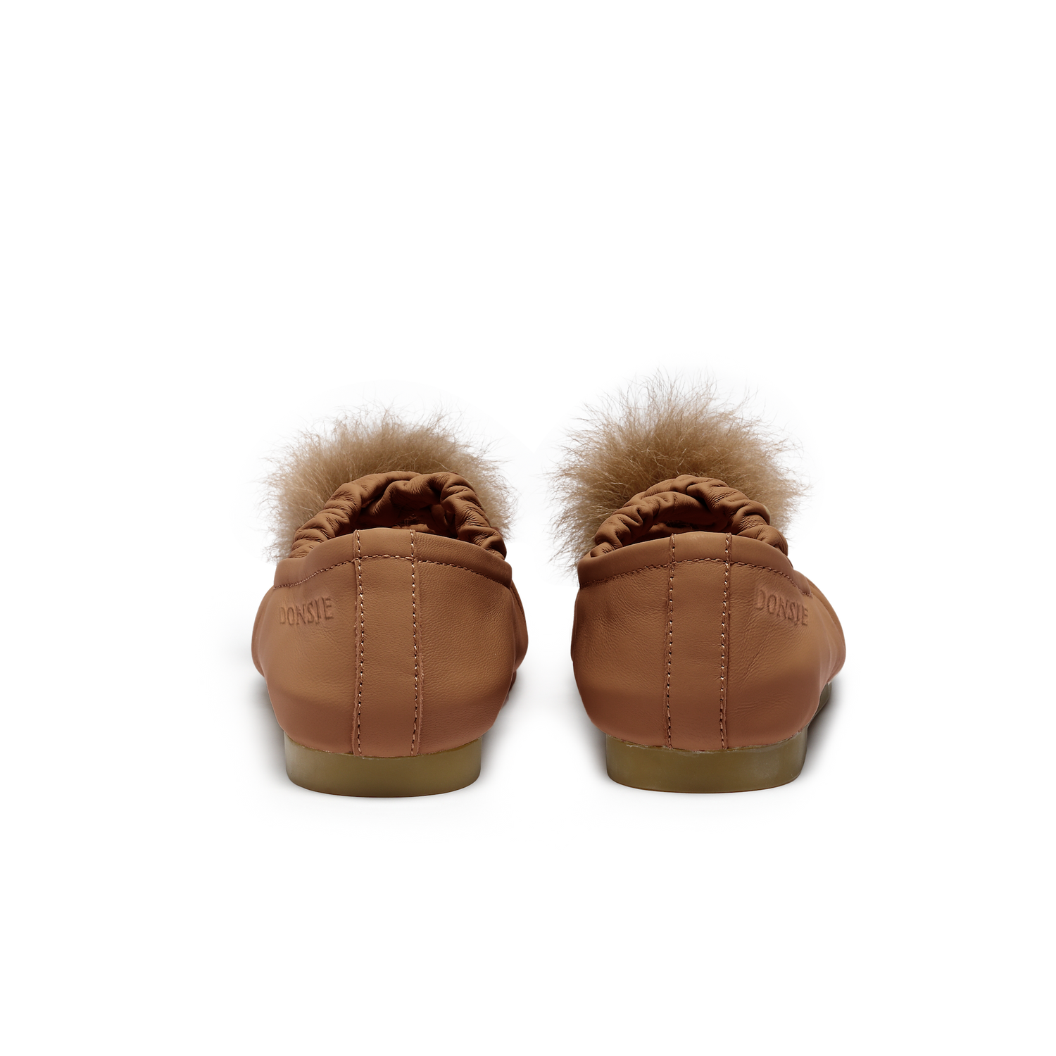 Izebella Ballerinas | Walnut Sheep Leather