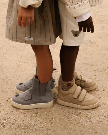 Meyo Sneakers | Taupe Leather