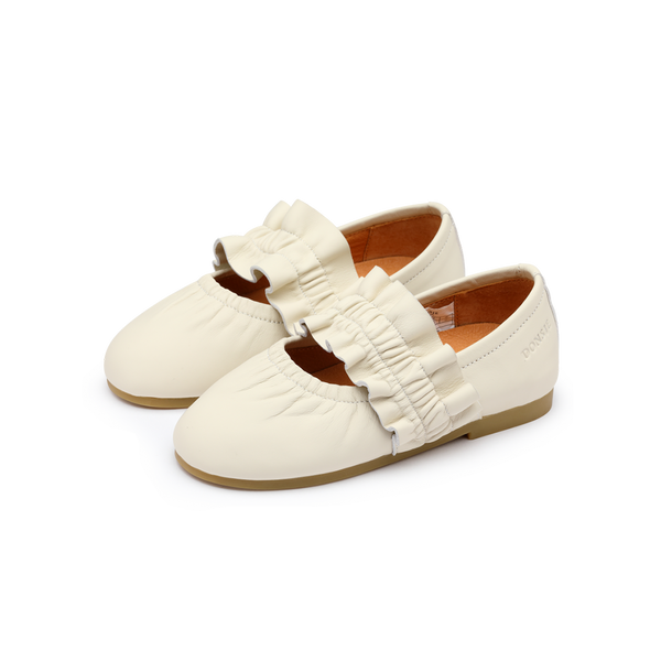 Iffie Ballerinas | Cream Sheep Leather