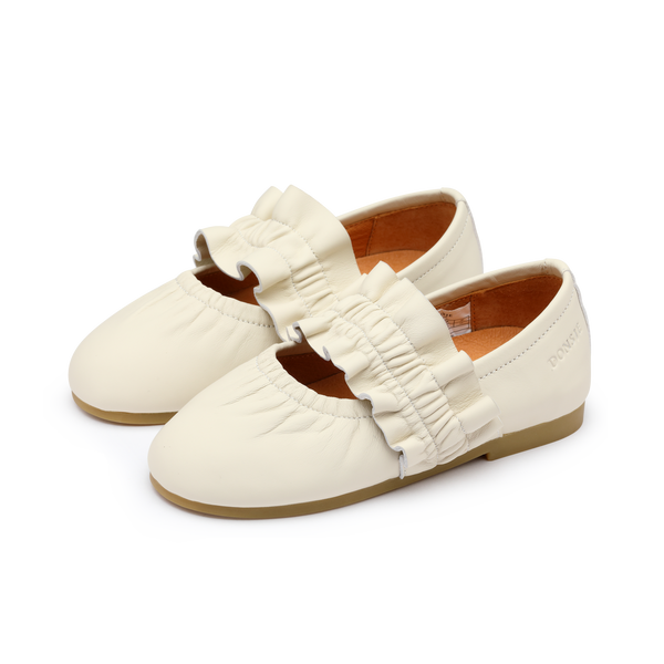 Iffie Ballerinas | Cream Sheep Leather