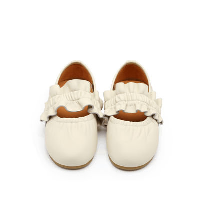 Iffie Ballerinas | Cream Sheep Leather