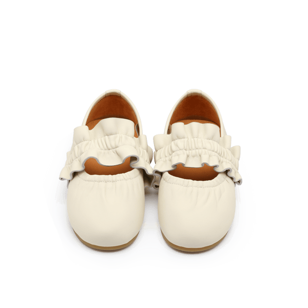 Iffie Ballerinas | Cream Sheep Leather