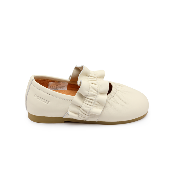 Iffie Ballerinas | Cream Sheep Leather