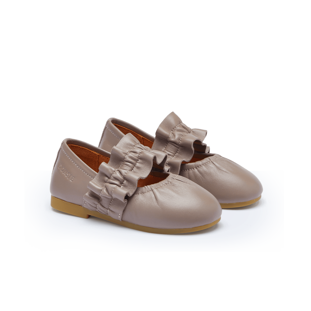 Iffie Ballerinas | Dark Lavender Sheep Leather