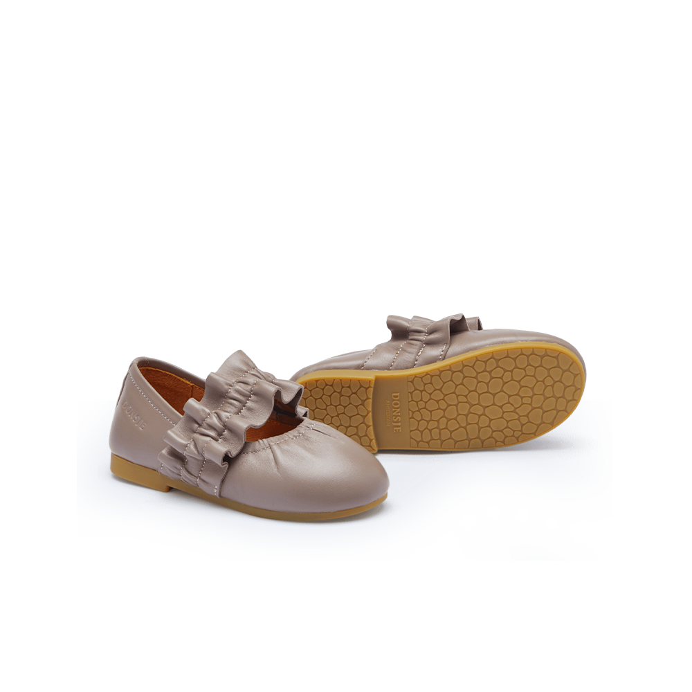 Iffie Ballerinas | Dark Lavender Sheep Leather
