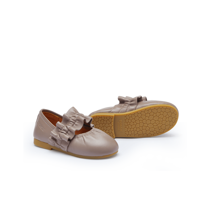 Iffie Ballerinas | Dark Lavender Sheep Leather