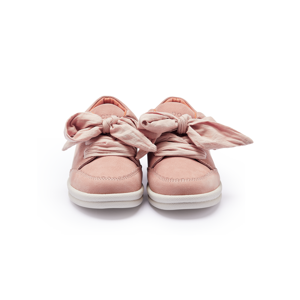 Lexley Sneakers | Coral Betting Leather