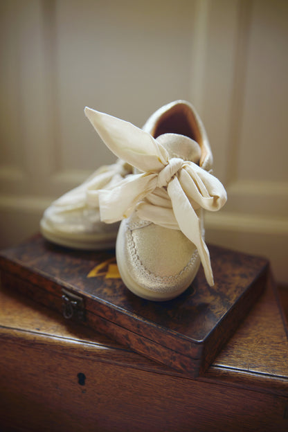 Lexley Sneakers | Silver Metallic Leather