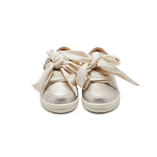 Lexley Sneakers | Silver Metallic Leather