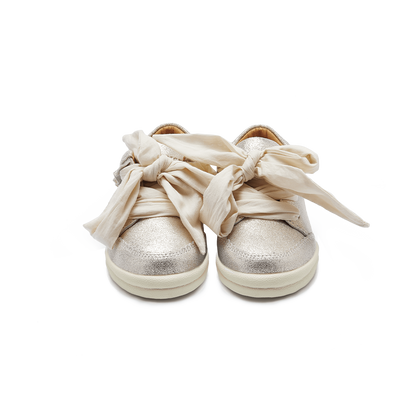 Lexley Sneakers | Silver Metallic Leather