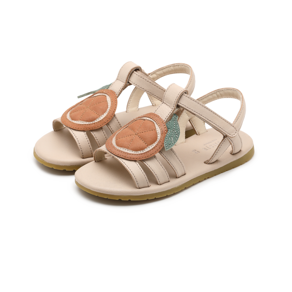 Zodie Sandals | Arancia | Cream Leather