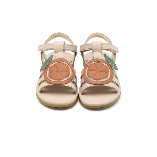 Zodie Sandals | Arancia | Cream Leather