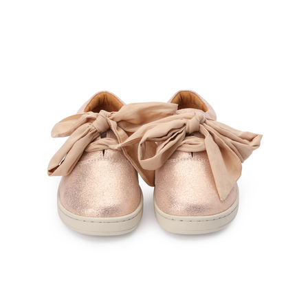 Emilia Organza Sneakers | Powder Metallic Leather