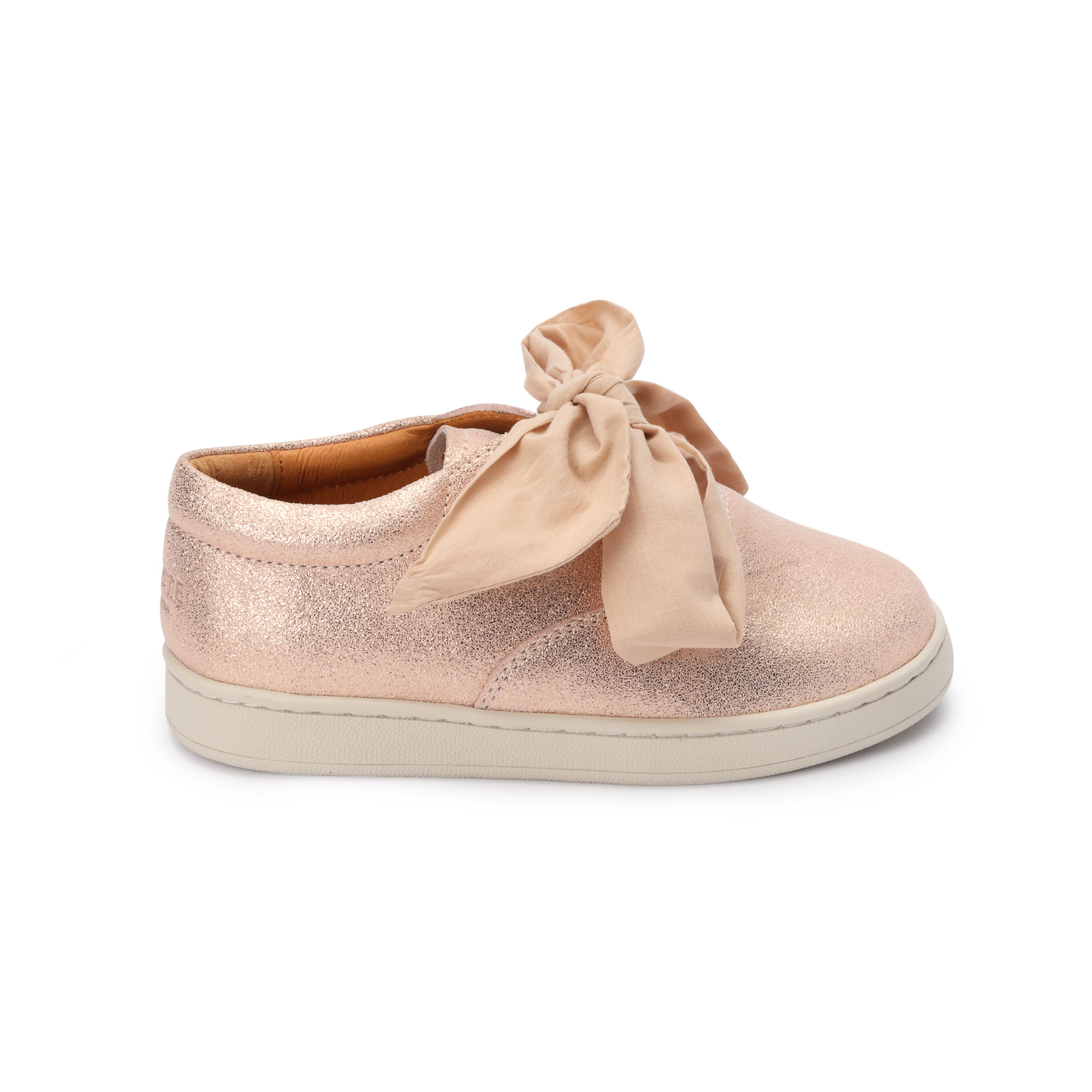 Emilia Organza Sneakers | Powder Metallic Leather