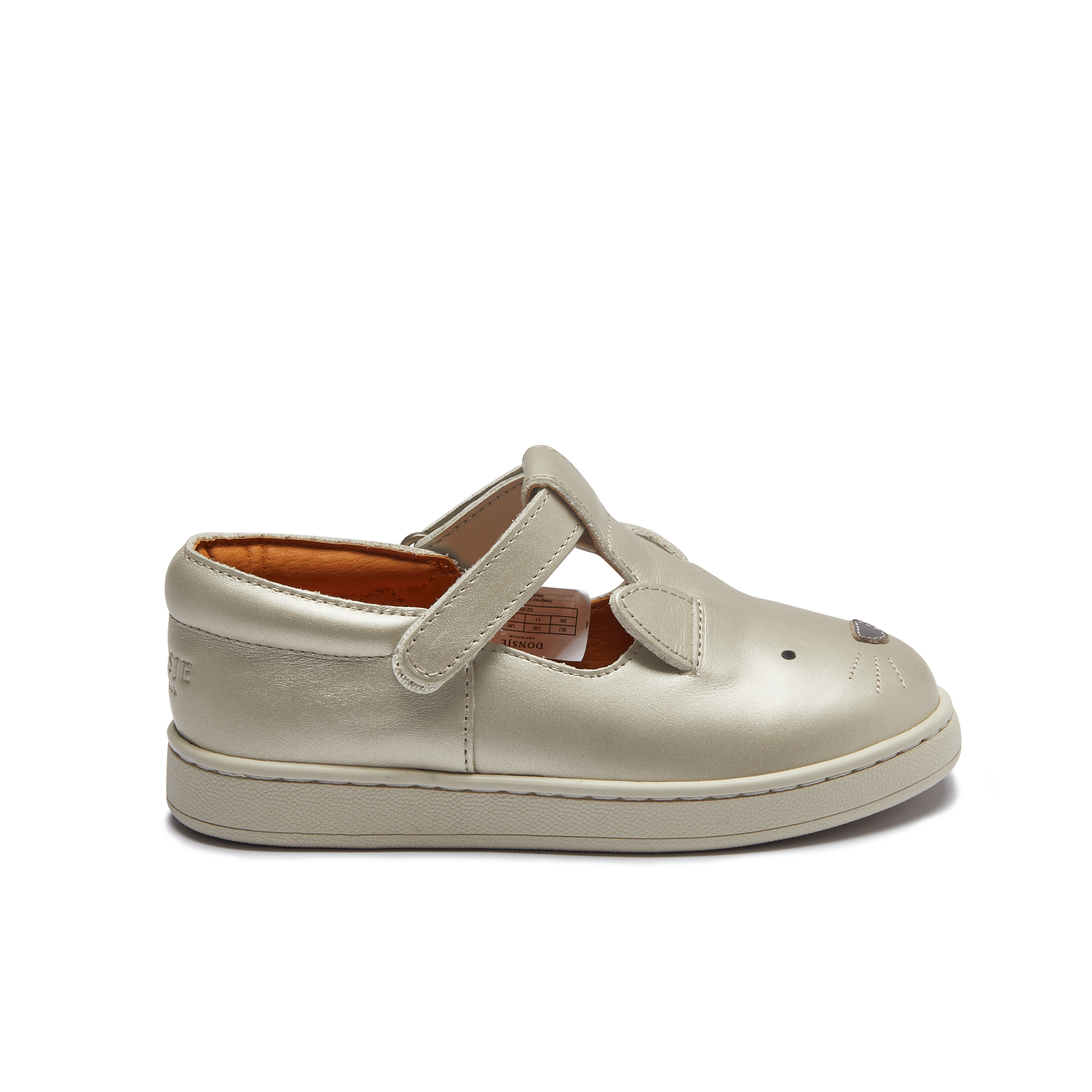 Esterre Shoes | Cat | Off White Metallic Leather