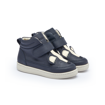 Mika Sneakers | Skunk | Navy Leather