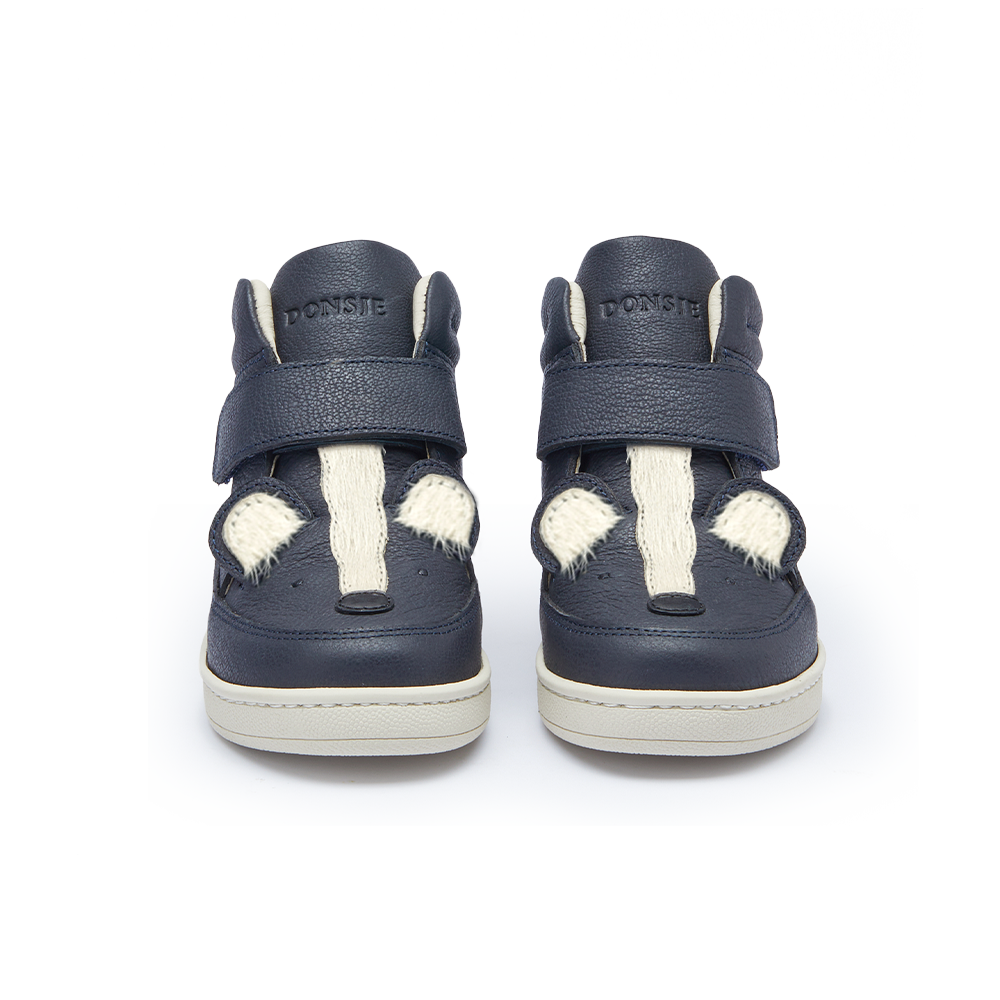 Mika Sneakers | Skunk | Navy Leather