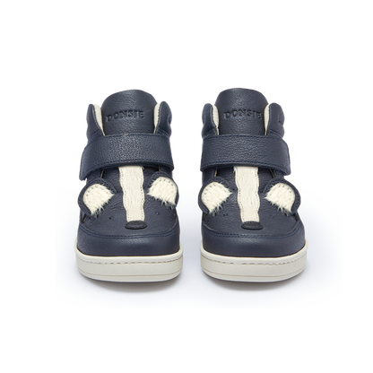 Mika Sneakers | Skunk | Navy Leather