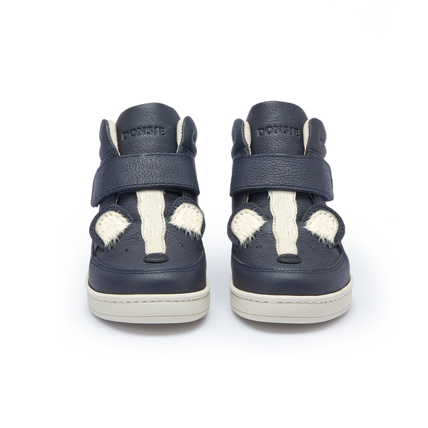 Mika Sneakers | Skunk | Navy Leather