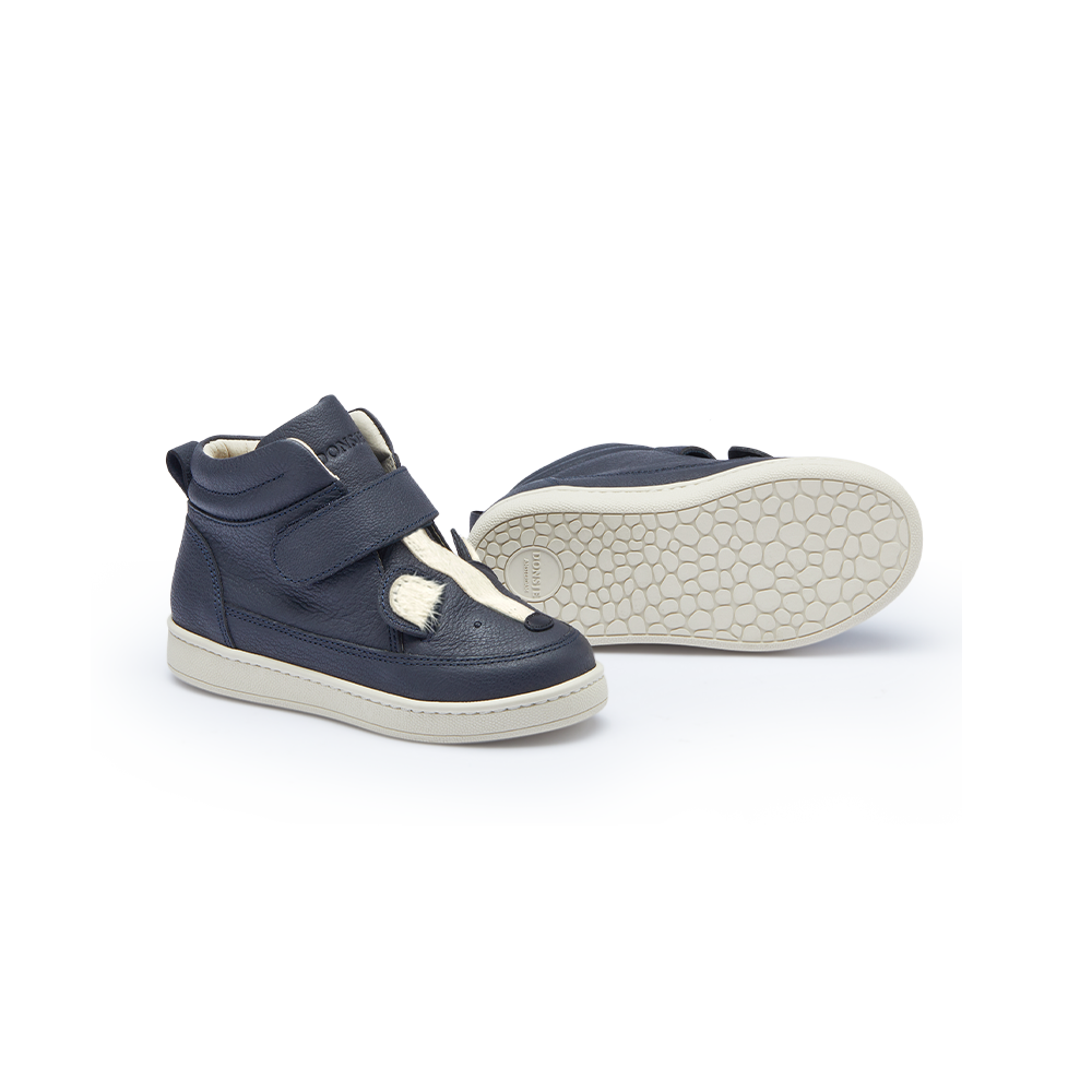 Mika Sneakers | Skunk | Navy Leather