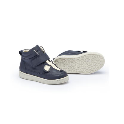 Mika Sneakers | Skunk | Navy Leather