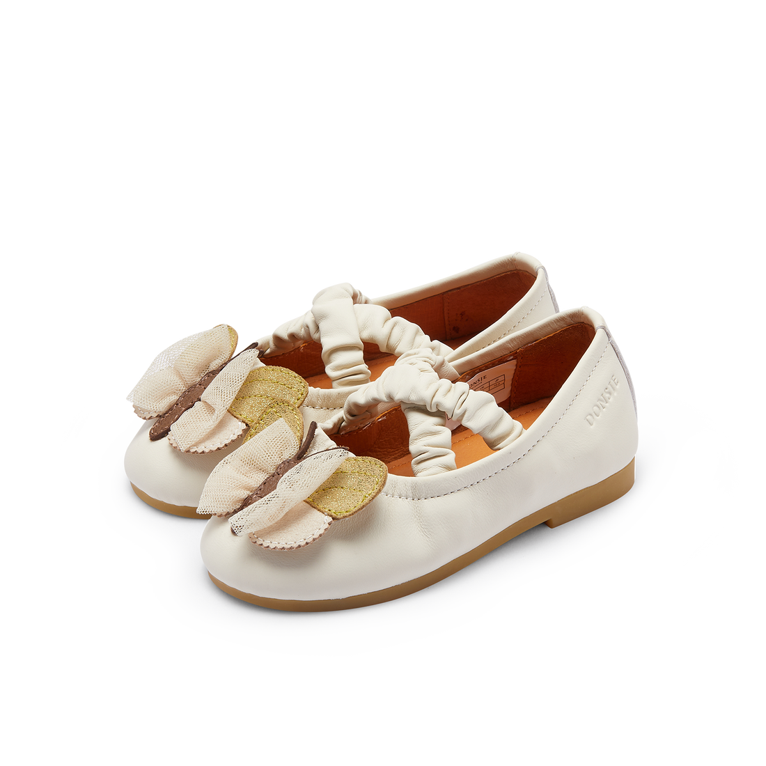 Mileni Ballerinas | Cream Sheep Leather