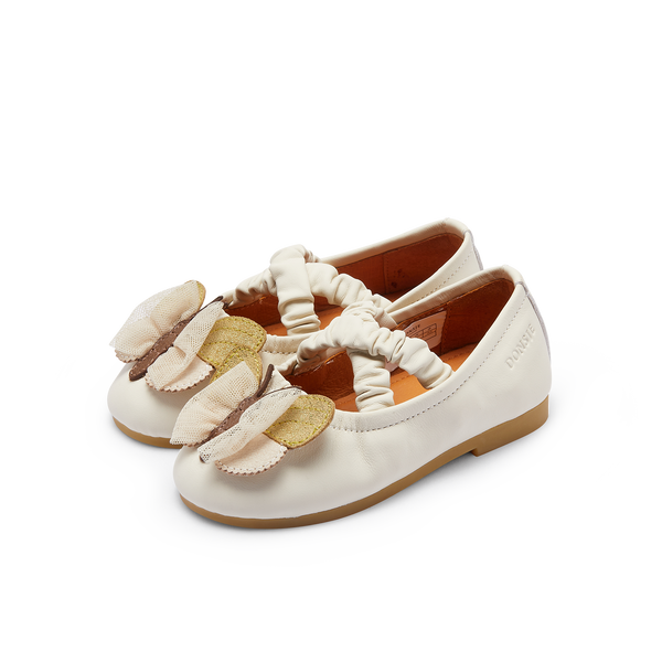Mileni Ballerinas | Cream Sheep Leather