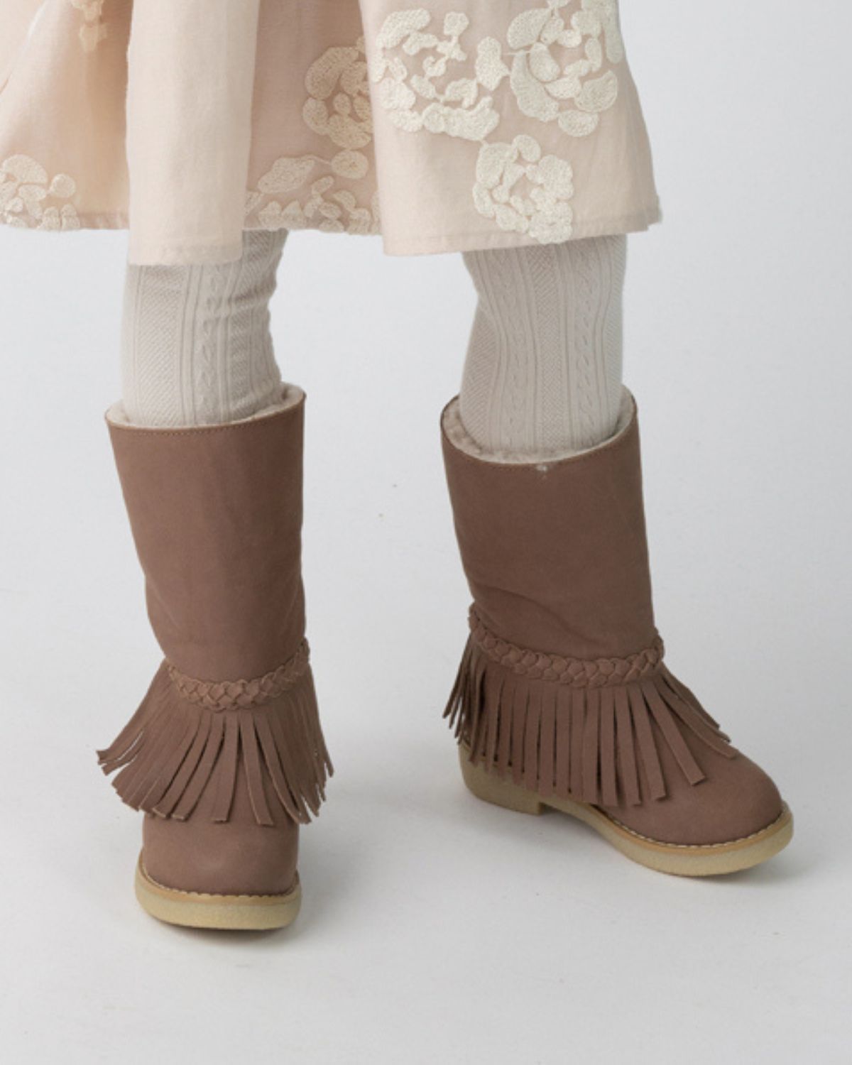 Daffy Boots | Lavender Brown Leather