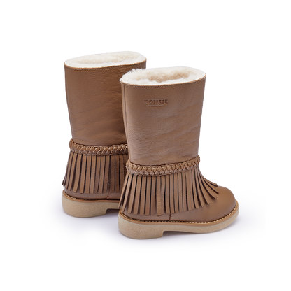 Daffy Boots | Lavender Brown Leather