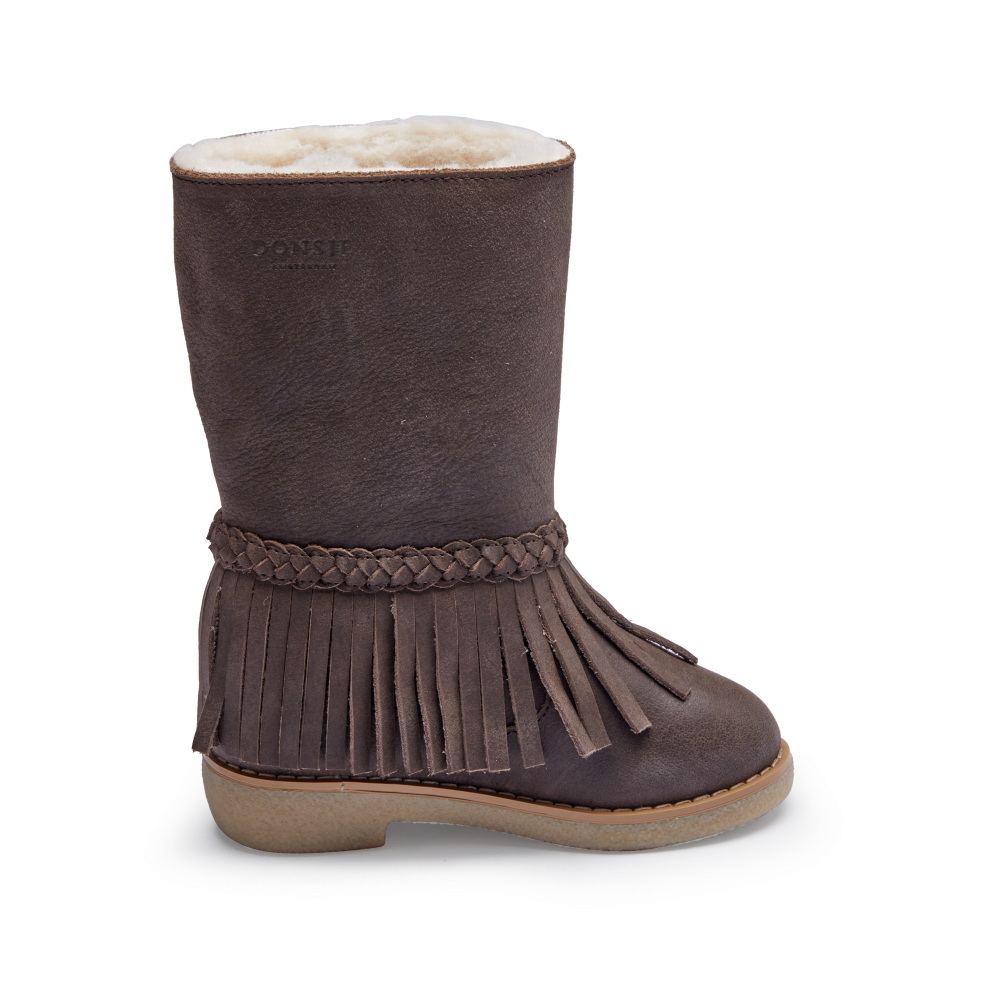 Daffy Boots | Dark Brown Leather