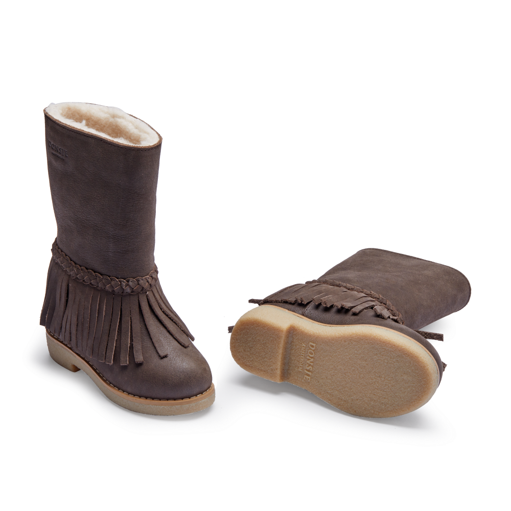 Daffy Boots | Dark Brown Leather