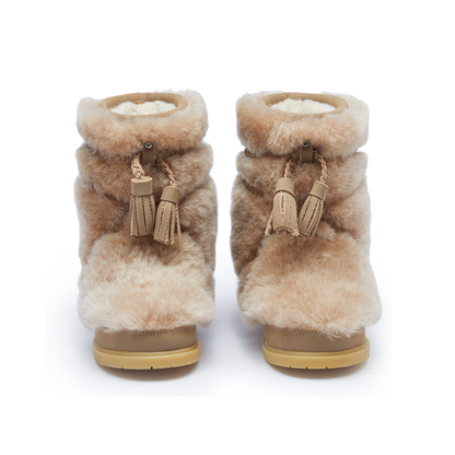 Myril Boots | Light Beige Sheep Wool