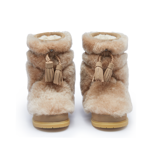 Myril Boots | Light Beige Sheep Wool