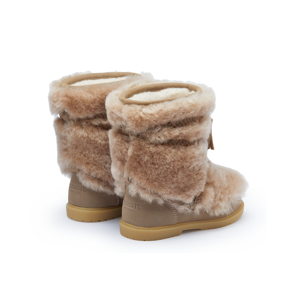 Myril Boots | Light Beige Sheep Wool
