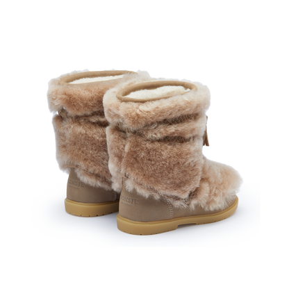Myril Boots | Light Beige Sheep Wool