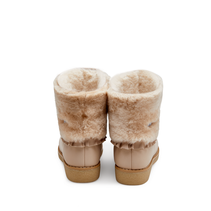 Rosalen Boots | Light Beige Sheep Wool
