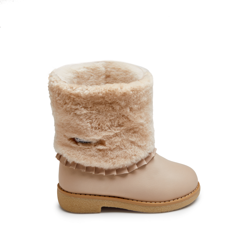 Rosalen Boots | Light Beige Sheep Wool