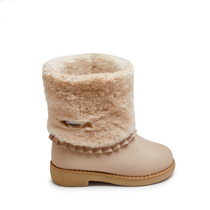 Rosalen Boots | Light Beige Sheep Wool
