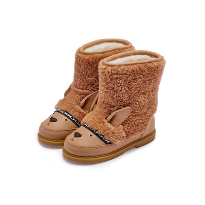 Wadou Boots | Alpaca | Beige Curly Sheep Wool