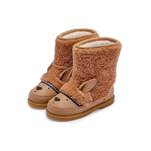 Wadou Boots | Alpaca | Beige Curly Sheep Wool