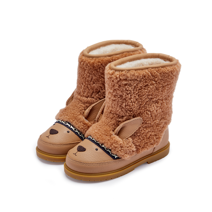 Wadou Boots | Alpaca | Beige Curly Sheep Wool