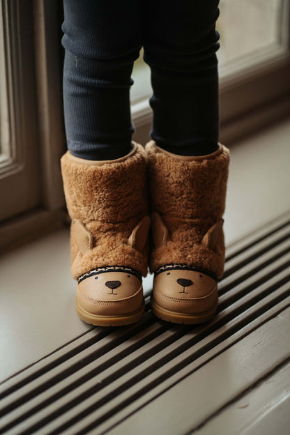Wadou Boots | Alpaca | Beige Curly Sheep Wool